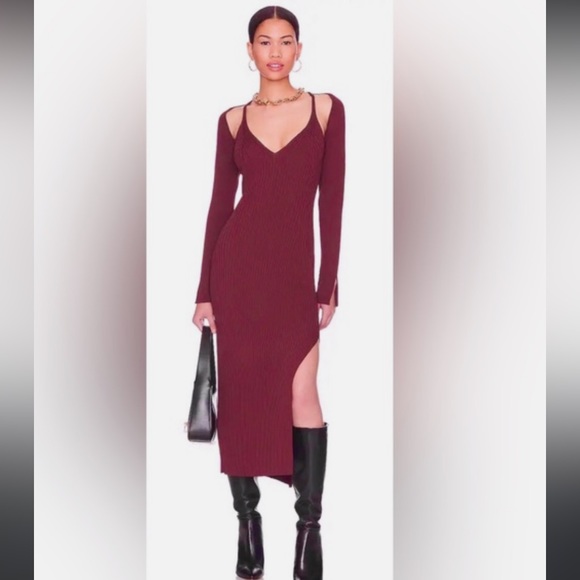 House of Harlow 1960 Dresses & Skirts - House of Harlow Ribbed Cutout Sweater Dress